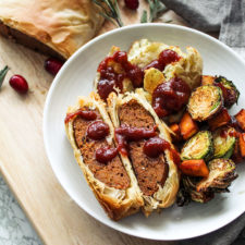 Holiday Seitan Roast with Phyllo Crust