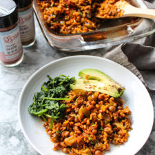 Baked Arroz Con Gandules
