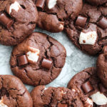 Closer look at the hot chocolate cookies.