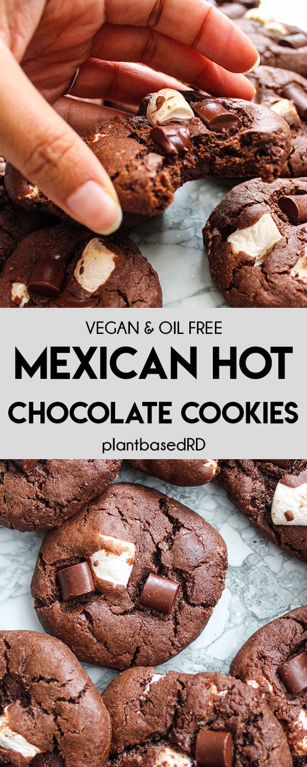 These Mexican Hot Chocolate cookies are literally a mug of hot cocoa in cookie form. Cozy cookies that have a nice crisp outside and a gooey, soft center.