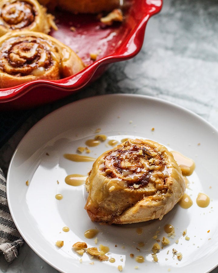 Orange Walnut Cinnamon Rolls