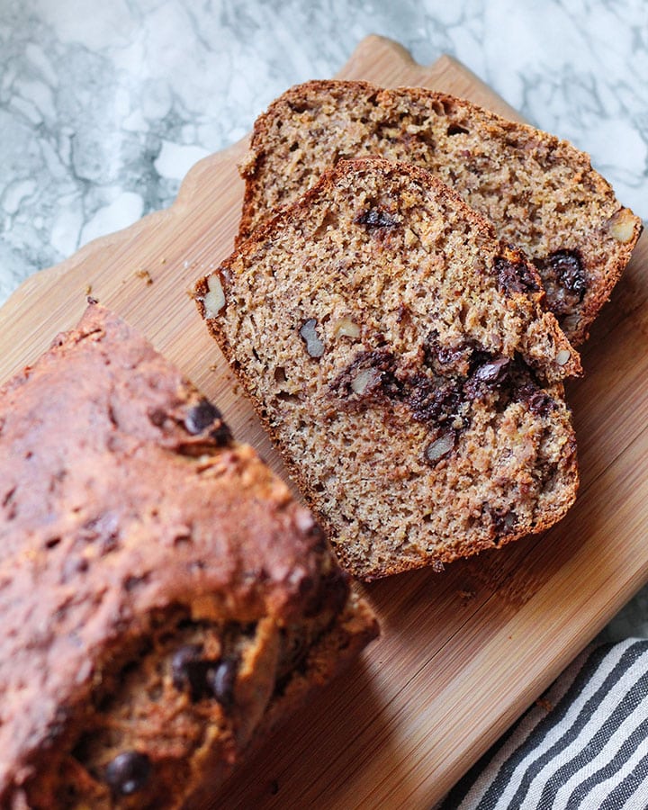 Chocolate Chip Walnut Banana Bread