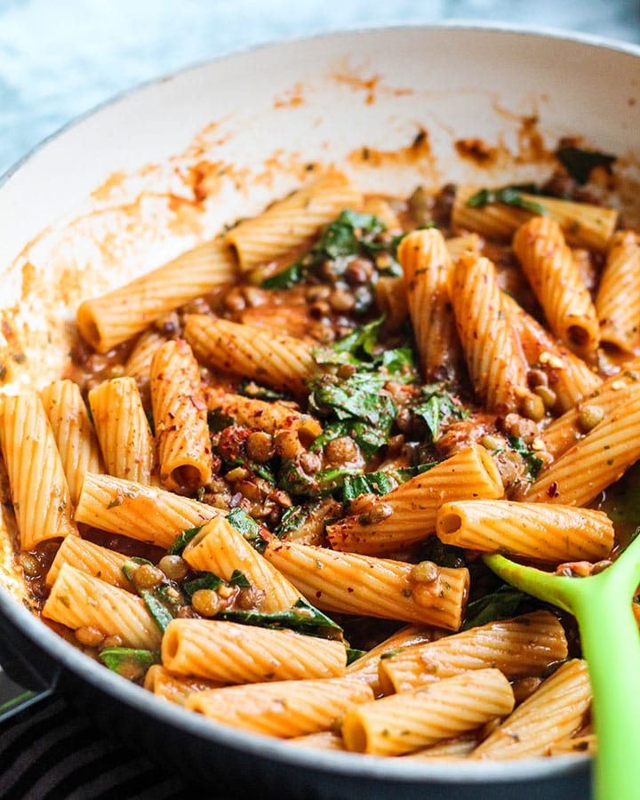 Lentil Tahini Pasta