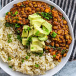 A hearty spiced lentil stew that is focused on flavor and loaded with protein and fiber.