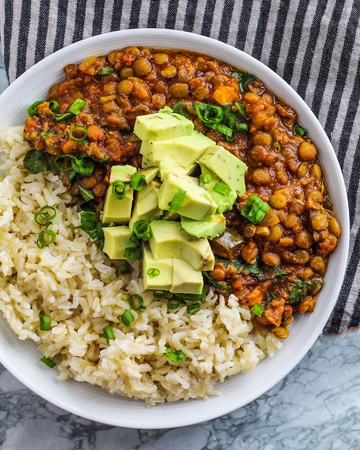 Spiced Lentil Stew - High Protein Vegan Recipes