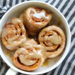 This vegan cinnamon roll mug cake is a fun, single serve dessert that is easy to make, only needs a few ingredients and cooks in about 1 minute.