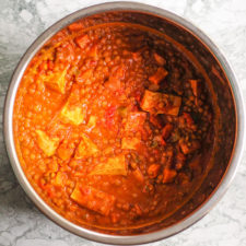 Tofu and Lentil Curry