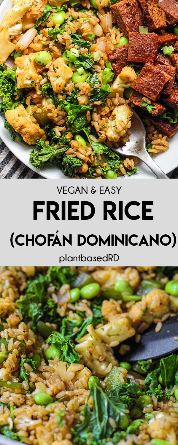 Chofan Dominicano is a common Dominican Style Chinese Fried Rice. It's also the easiest and tastiest way to clear out your fridge in less than 20 minutes.