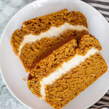 Cream Cheese Filled Pumpkin Bread