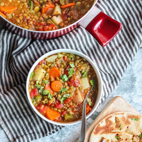 Latin Style Lentil Soup - Plant Based RD