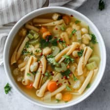 Chickpea Noodle Soup