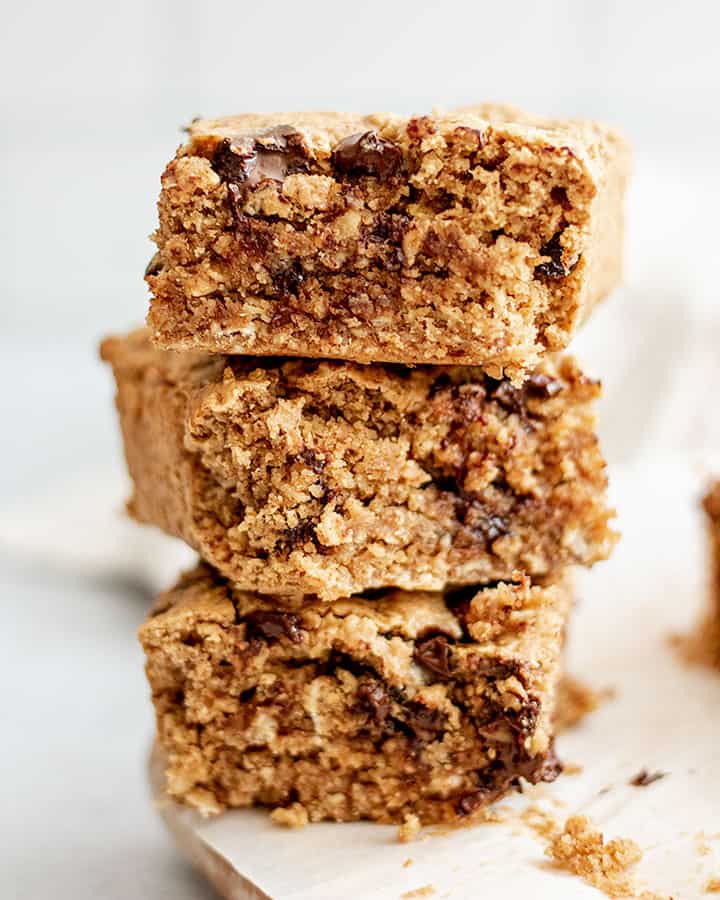 Vegan Oatmeal Chocolate Chip Bars - Plant Based RD