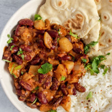 Curried Red Bean Skillet