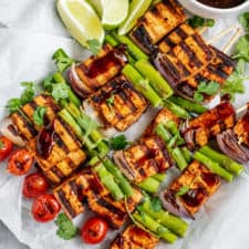 Sazon Grilled Tofu Skewers