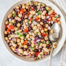 Lemon Basil Three Bean Salad