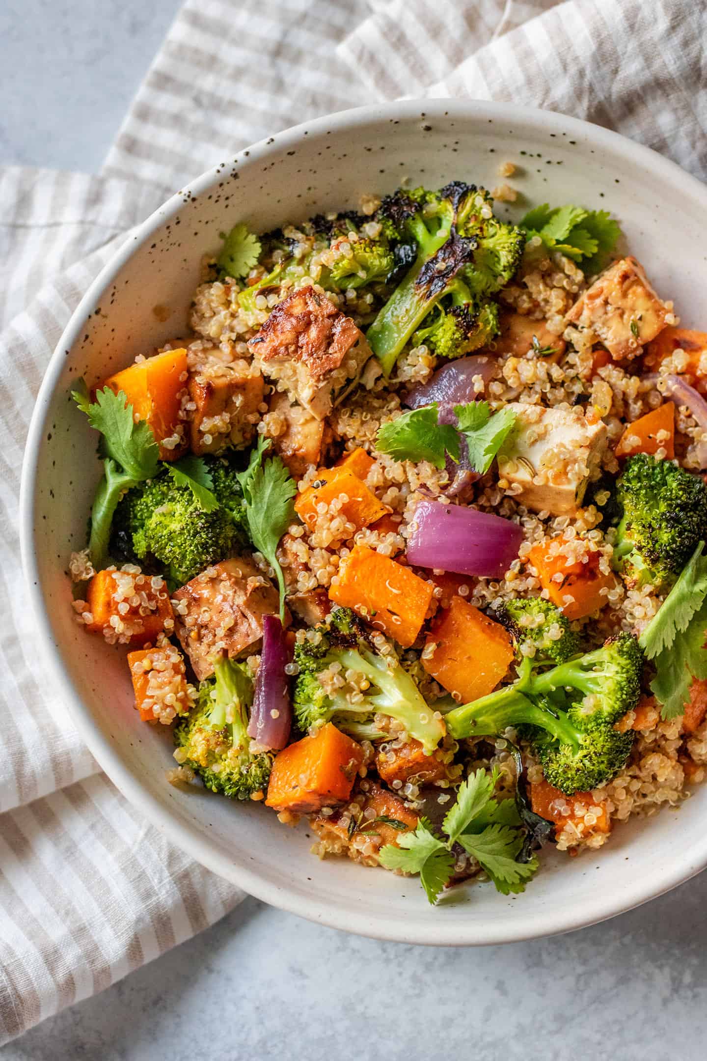 Roasted Butternut Squash Quinoa Nourish Bowl - Plant Based RD