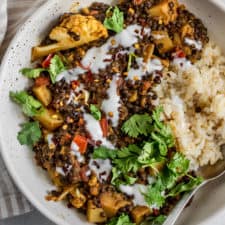 Savory Mixed Vegetable Lentil Curry