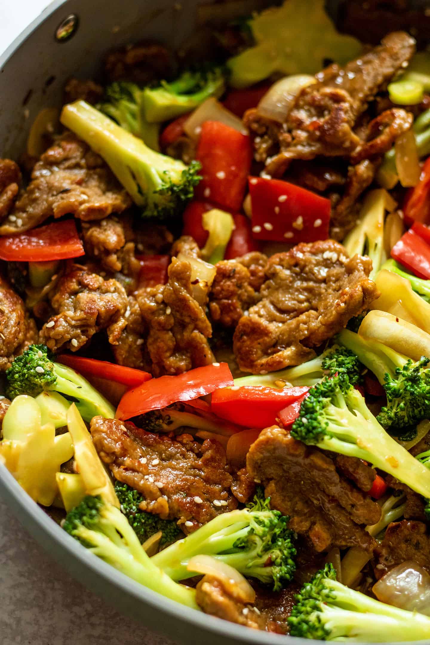 Easy Homemade Seitan StirFry Plant Based RD