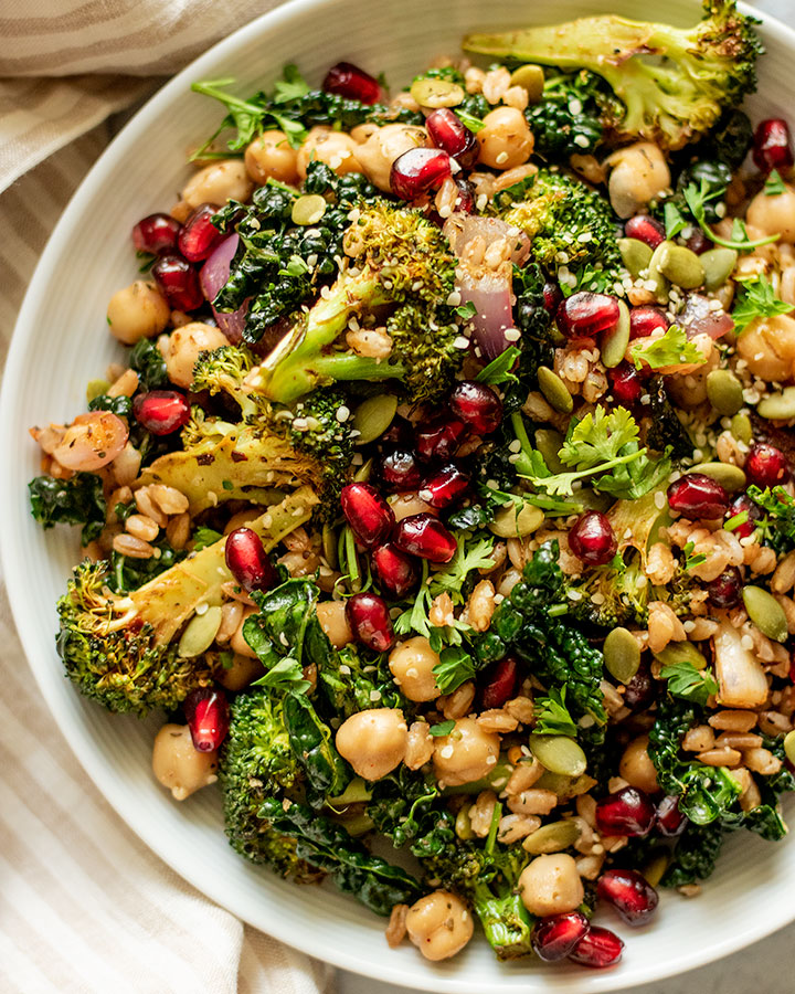 Winter Farro & Kale Salad