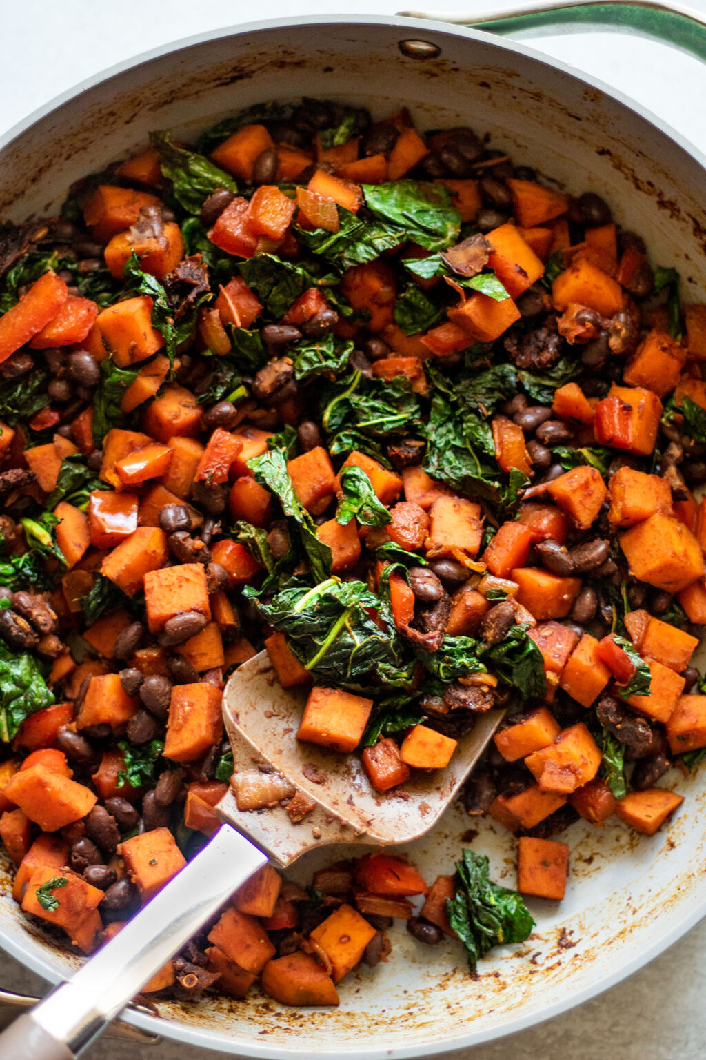 Black Bean And Sweet Potato Breakfast Hash - Plant Based RD