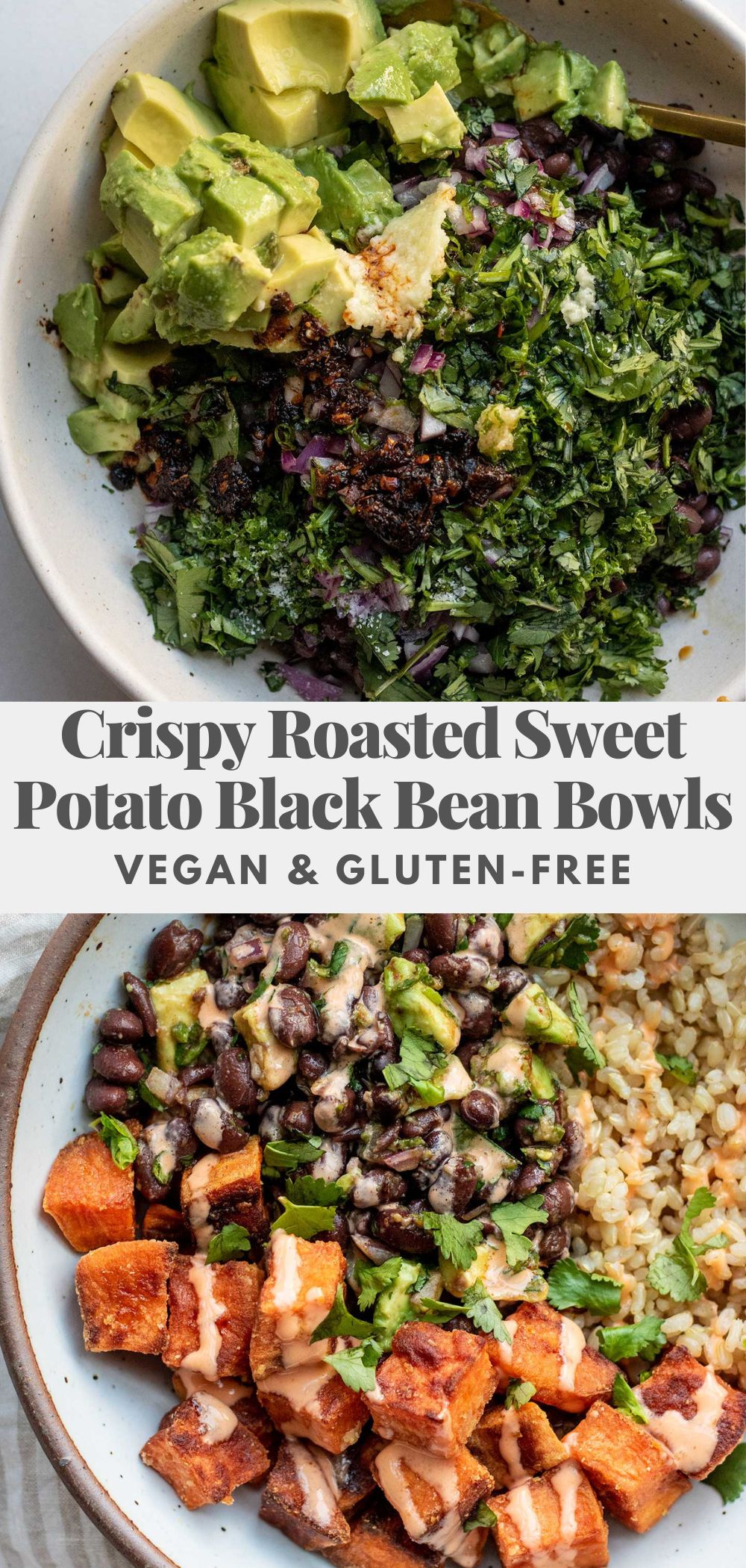 Crispy Roasted Sweet Potato Black Bean Bowl – Plant Based RD