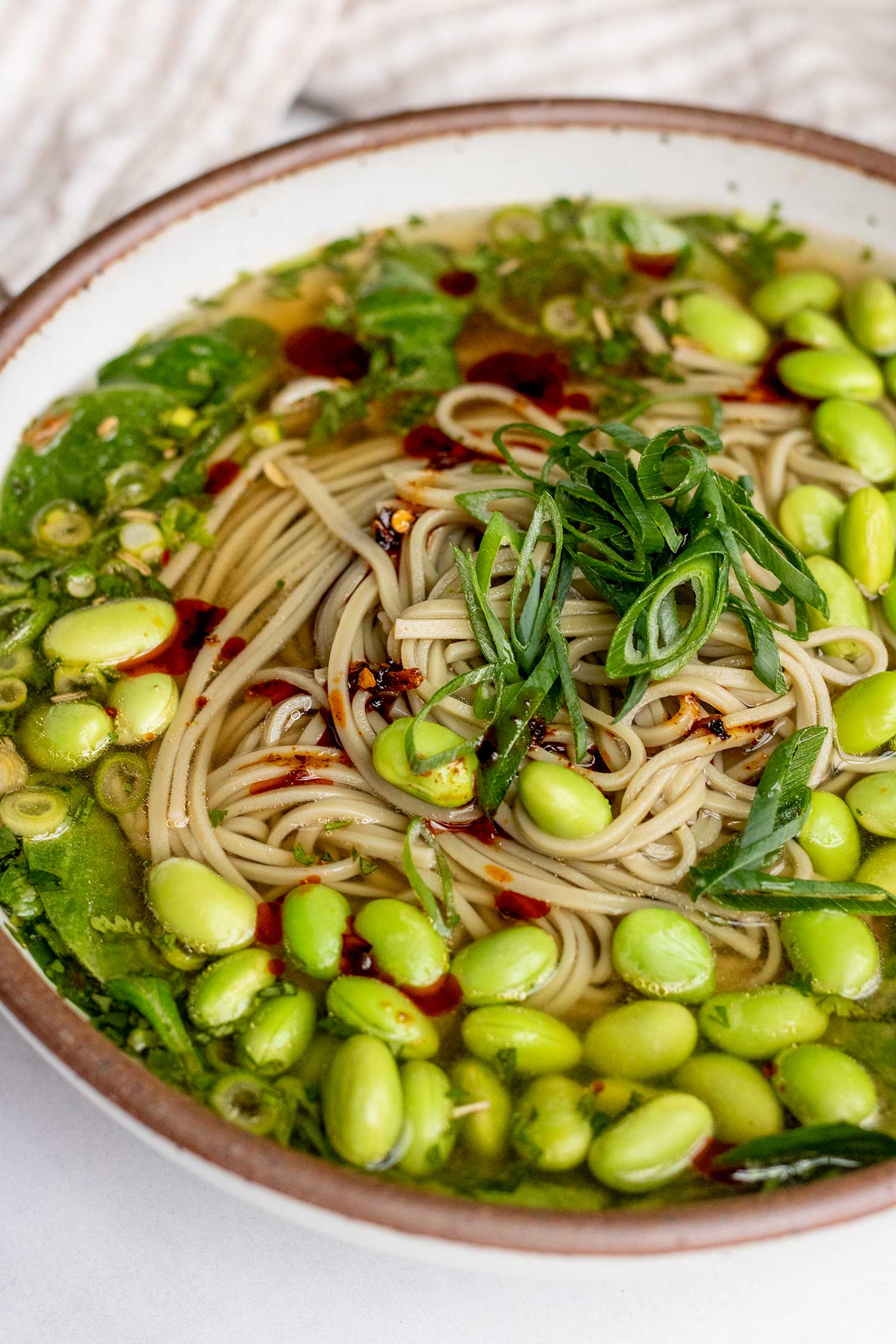 Easy Vegetable Noodle Soup 10 Minutes Plant Based Rd 3641