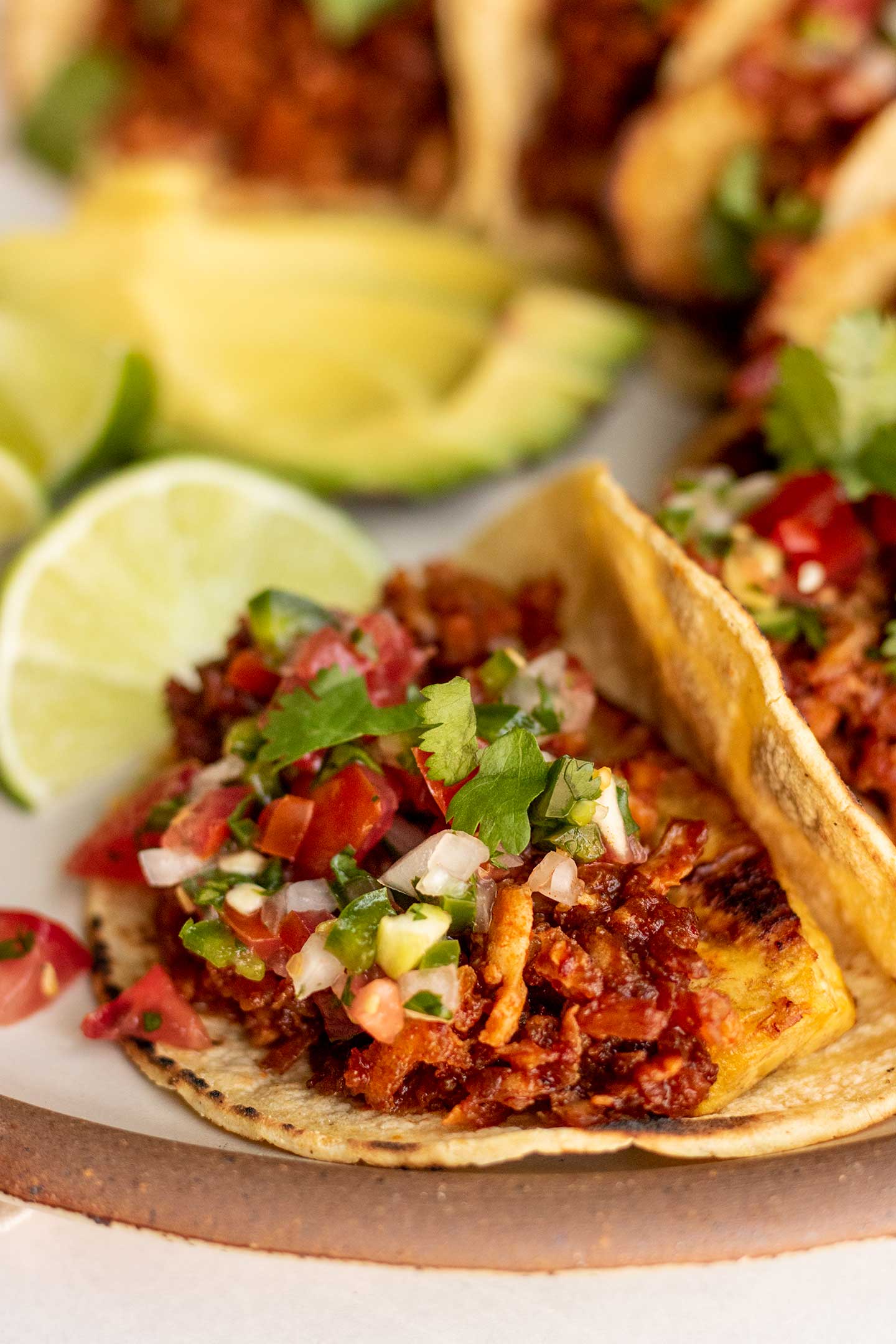 Orange Chipotle Shredded Tofu Tacos - Plant Based RD