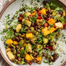 Black Bean Mango Salsa Bowl