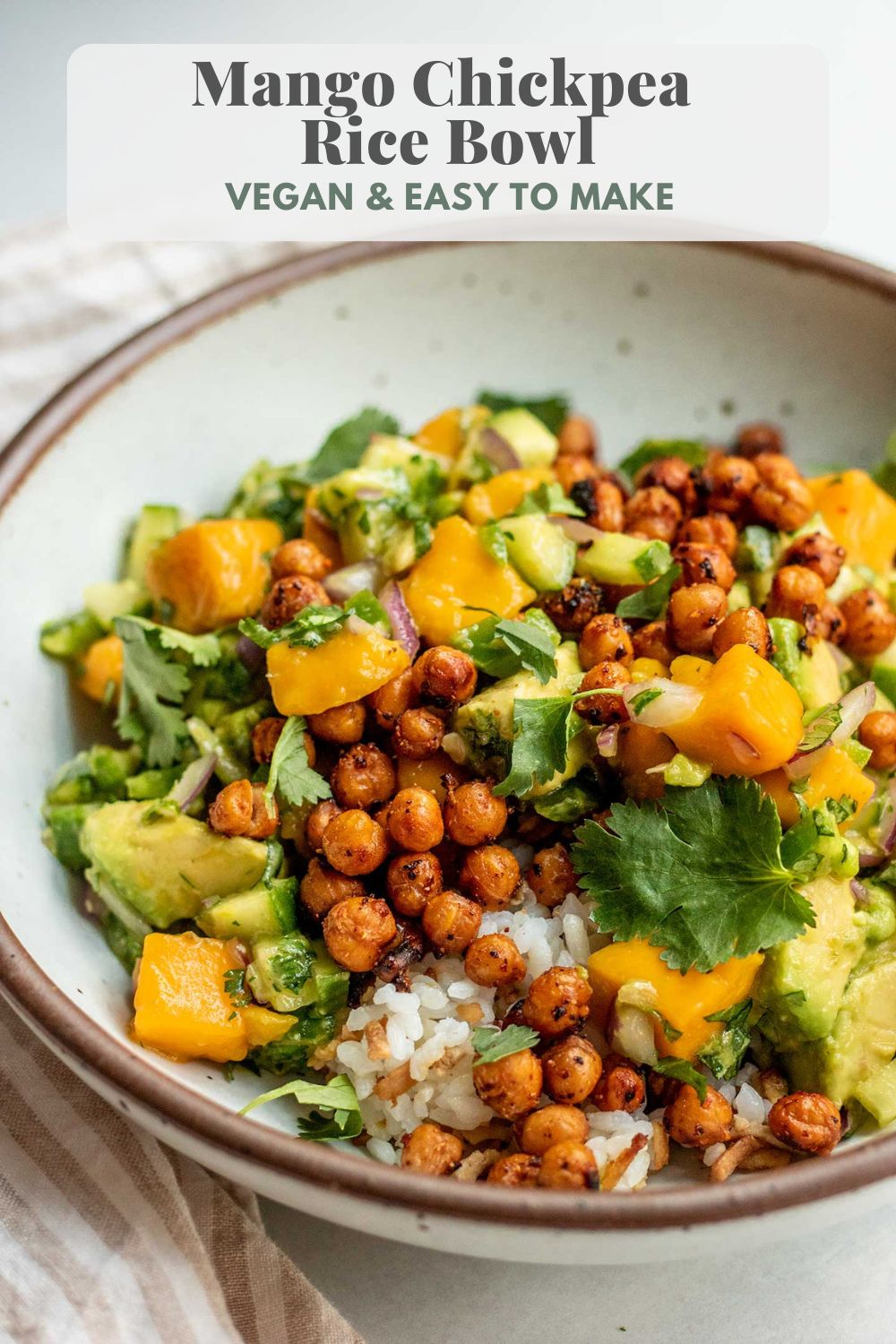 Mango Chickpea Salad - Plant Based RD