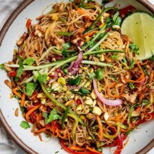 Maple Lime Cold Noodle Salad