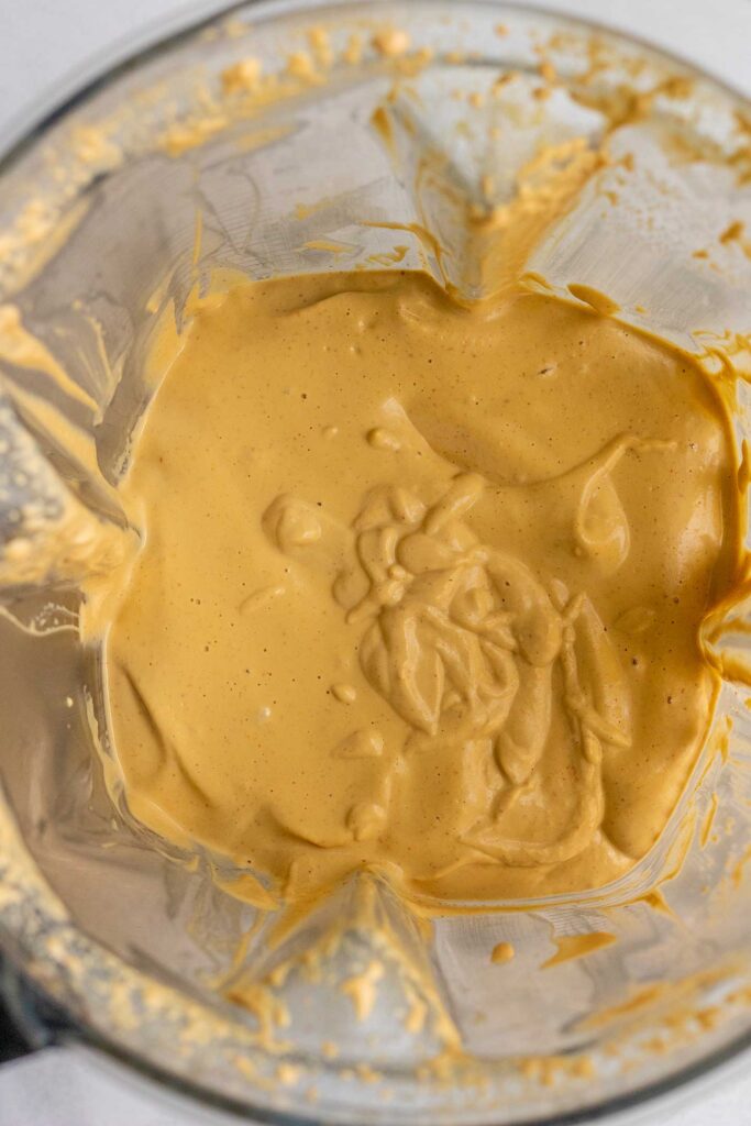 Blended cheese sauce.