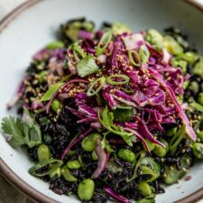 Orange Miso Black Rice Salad