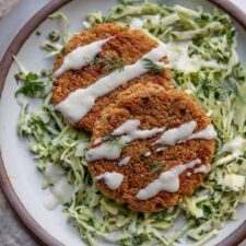 Crispy Lemon Herb Tofu Patties