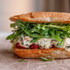 Spinach Artichoke White Bean Sandwich