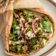 Herby Nut Roasted Butter Bean Wraps