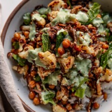 Roasted Sesame Mushroom Bean Bowls