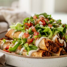 Black Bean Taquitos with Salsa Roja-image