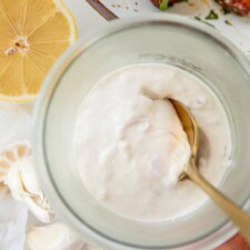 Caramelized Shallot Yogurt Dip with Lemon and Garlic